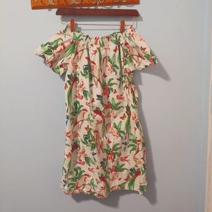 Cottagecore Tropical Vacation Dress- Ann Taylor Factory